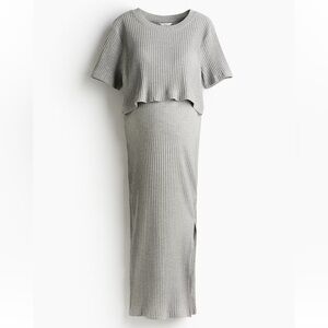 H&M | MAMA CROP T-SHIRT AND PENCIL SKIRT